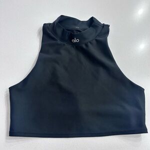 ALO Yoga Midnight Black Crop Top